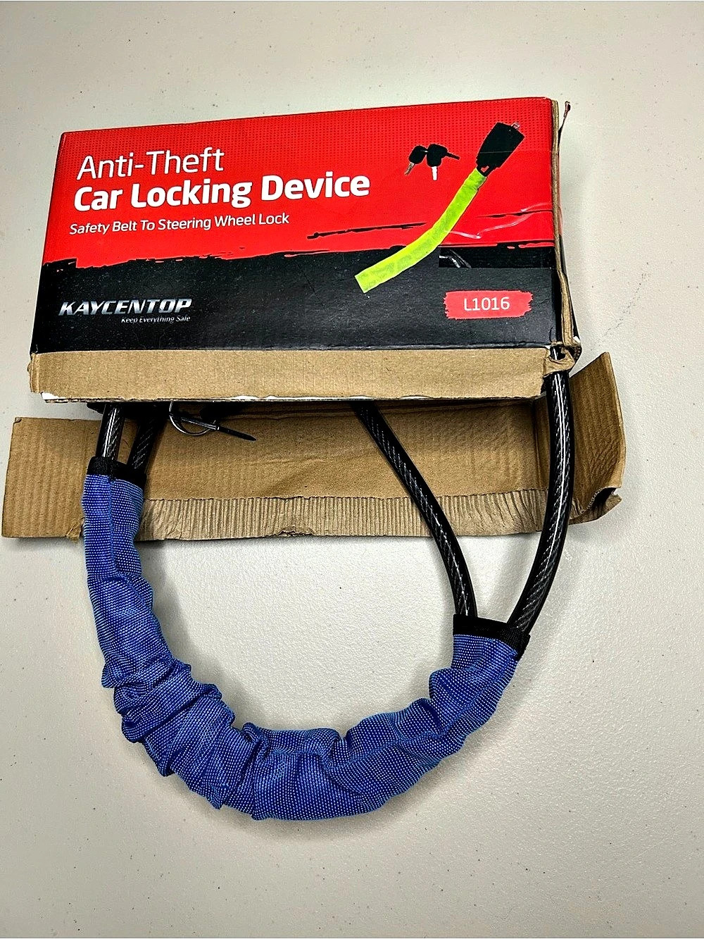 KAYCENTOP Anti-Theft Car Locking Device Black & Blue NWT